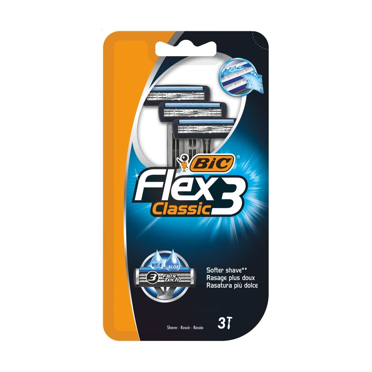 Станок для гоління чоловічий Bic Flex 3 Classic, 3 шт